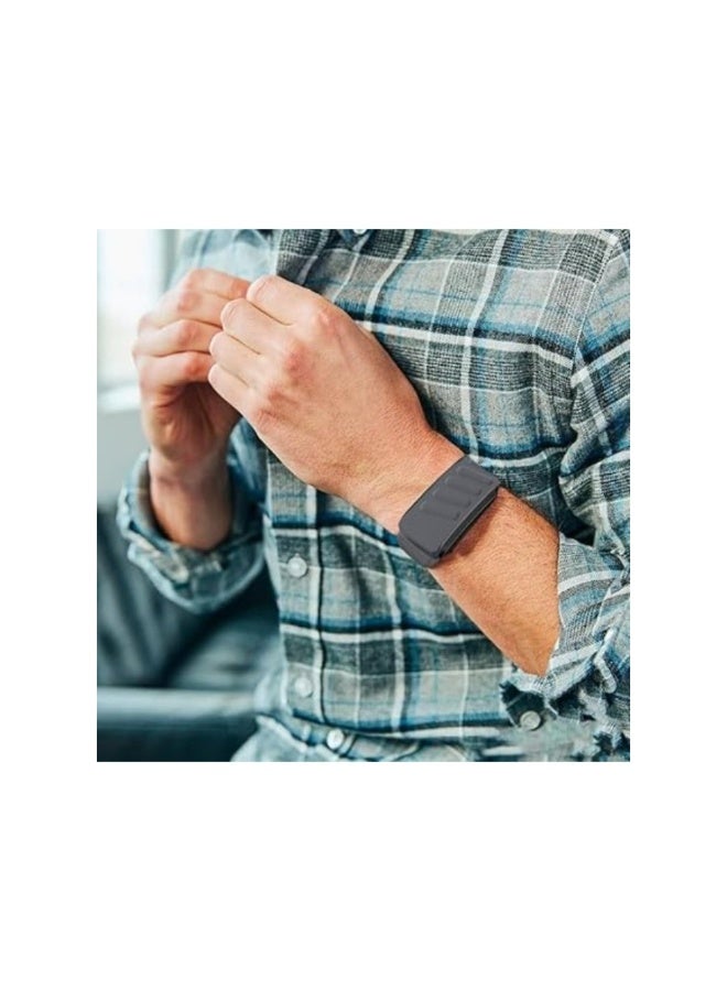 أكاليكس سوار معصم سيليكون متوافق مع سوار Whoop 4.0، مريح ومتين وناعم، حزام رياضي سيليكون قابل للتعديل للرجال والنساء، مع موصل على شكل حرف U - Image 2